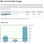 Comcast Bandwidth Used 1200GB in May, 2011